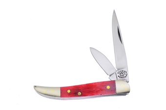 Red Pickbone 2-Blade Toothpick