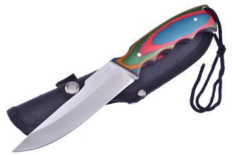 wood Bowie with Nylon Sheath
