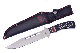 Black/Brown Pakkawood with Nylon Sheath