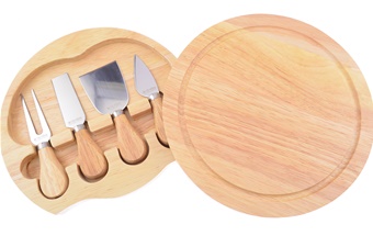 Oak Cheese Board 4 Piece Set
