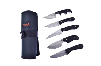 Black Pakkawood 5 Piece Skinner Set