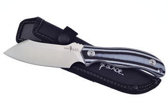 Overall Black/White G10 Nylon Sheath