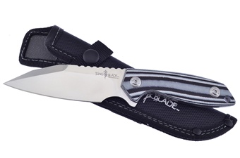 Black White G10 Full Tang Bowie
