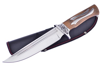Walnut Wood Bowie with Sheath
