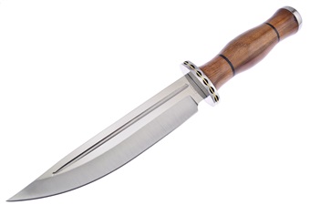 Wood Bowie with Sheath