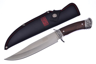 Dark Wood Bowie with Sheath