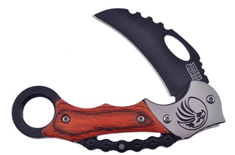 Closed Pakkawwood Black Stainless Steel