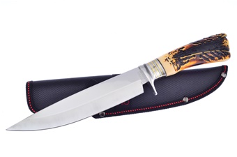 Torched Imitation Stag with Nylon Sheath