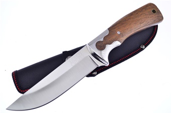 Walnut Wood Bowie with Sheath