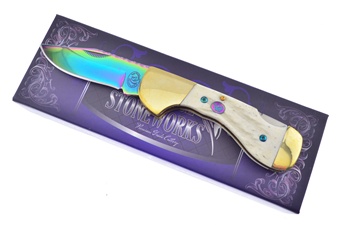 Wh Jig Bone Rainbow Titanium.Blade
