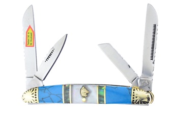 Silverhorse Blue Turquoise Mother Of Pearl Congress