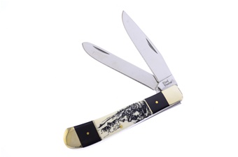 White Bone Buffalo Wolf Art