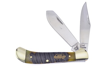 Brown Chainsaw Jigged Bone Saddlehorn