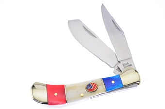 Red/White/Blue Smoothbone Saddlehorn