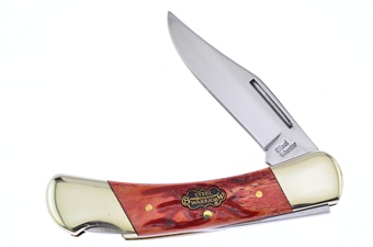 Chestnut Jigged Bone Warrior Lockback