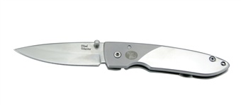 Silver Stainless Steel Tactical Folder Assisted