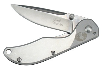 Silver Stainless Steel Tactical Folder
