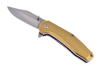 Desert Sand Satin Stainless Steel Clip Blade