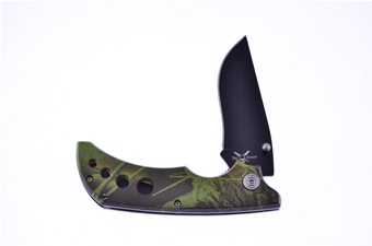 Composite Green Camo Tactical Folder