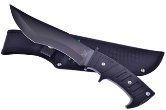 Black Rubber Bowie with Sheath