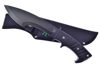 Black Rubber Bowie with Nylon Sheath
