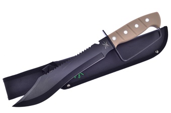 Tan Rubber Bowie with Sheath