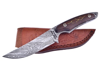 Rosewood Skinner with Leather Sheath