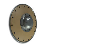 Leather Covered Buckler, 14g Diameter: 9"