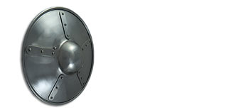Plated Buckler, 14g Diameter: 9"