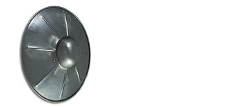 Fluted Buckler, 14g Diameter: 9"