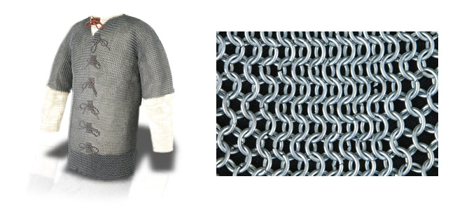 Chainmail Haubergeon, Page Grade 60" Chest - Code 10