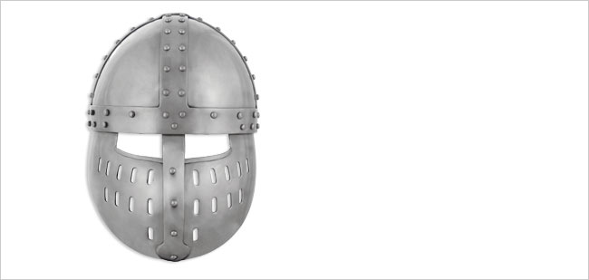 Crusader Spangenhelm With Face Guard