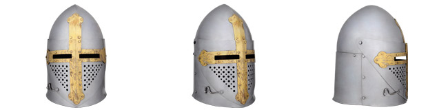 Pot Helmet With Visor, Padded Large