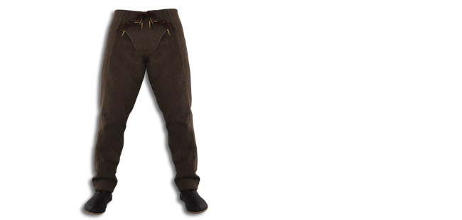 15th Century Pants, Brown Large
