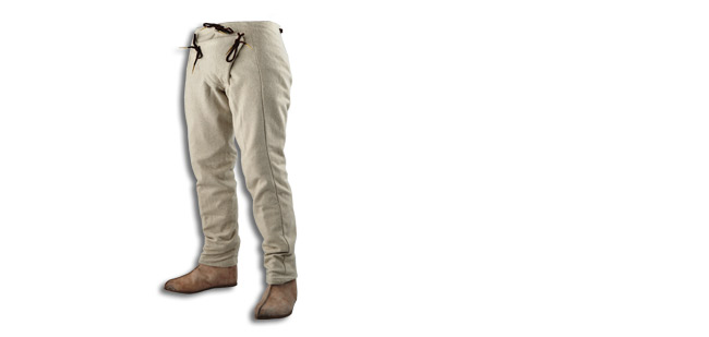 15th Century Pants, Natural Large