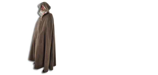 Cloak, Wool, Std. Size, Solid Brown