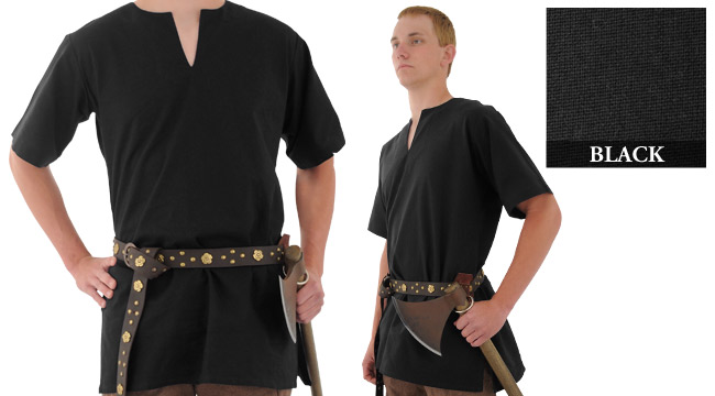 Medieval Tunic, Black Xx-Large