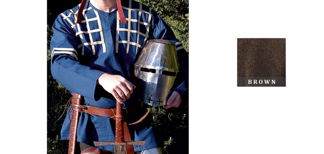 Medieval Men'S Shirt - Brown Medium
