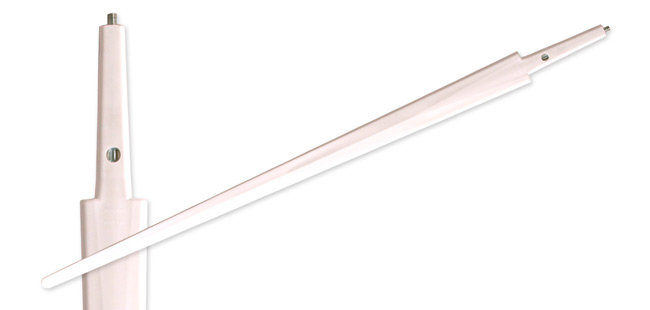 Synthetic Single Hand Blade White