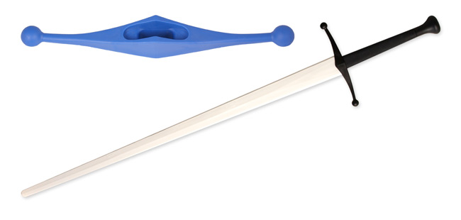 Synthetic Longsword Guard Blue