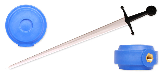 Synthetic Wheel Pommel Blue