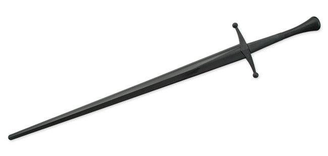 Synthetic Bastard Sparring Sword Black Blade