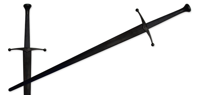 Synthetic Sparring Longsword Black Blade