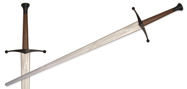 Synthetic Sparring Longsword Silver Blade