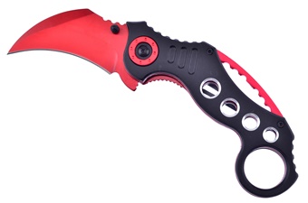 Red Aluminum Karambit