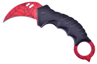 Red Spiderweb Karambit