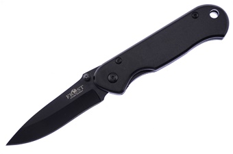Black Stainless Steel Tactical Folder