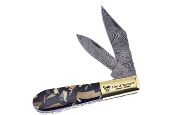 Hen + Rooster Damascus Mammoth Chunk Barlow