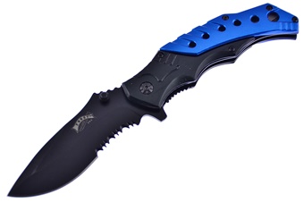 Black/Blue Aluminum Snapshot Tactical