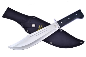 Black Wood Raider Bowie W/Sheath